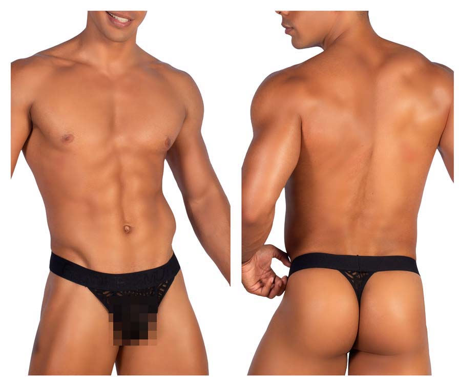 [Roger Smuth] Thongs Black (RS065)